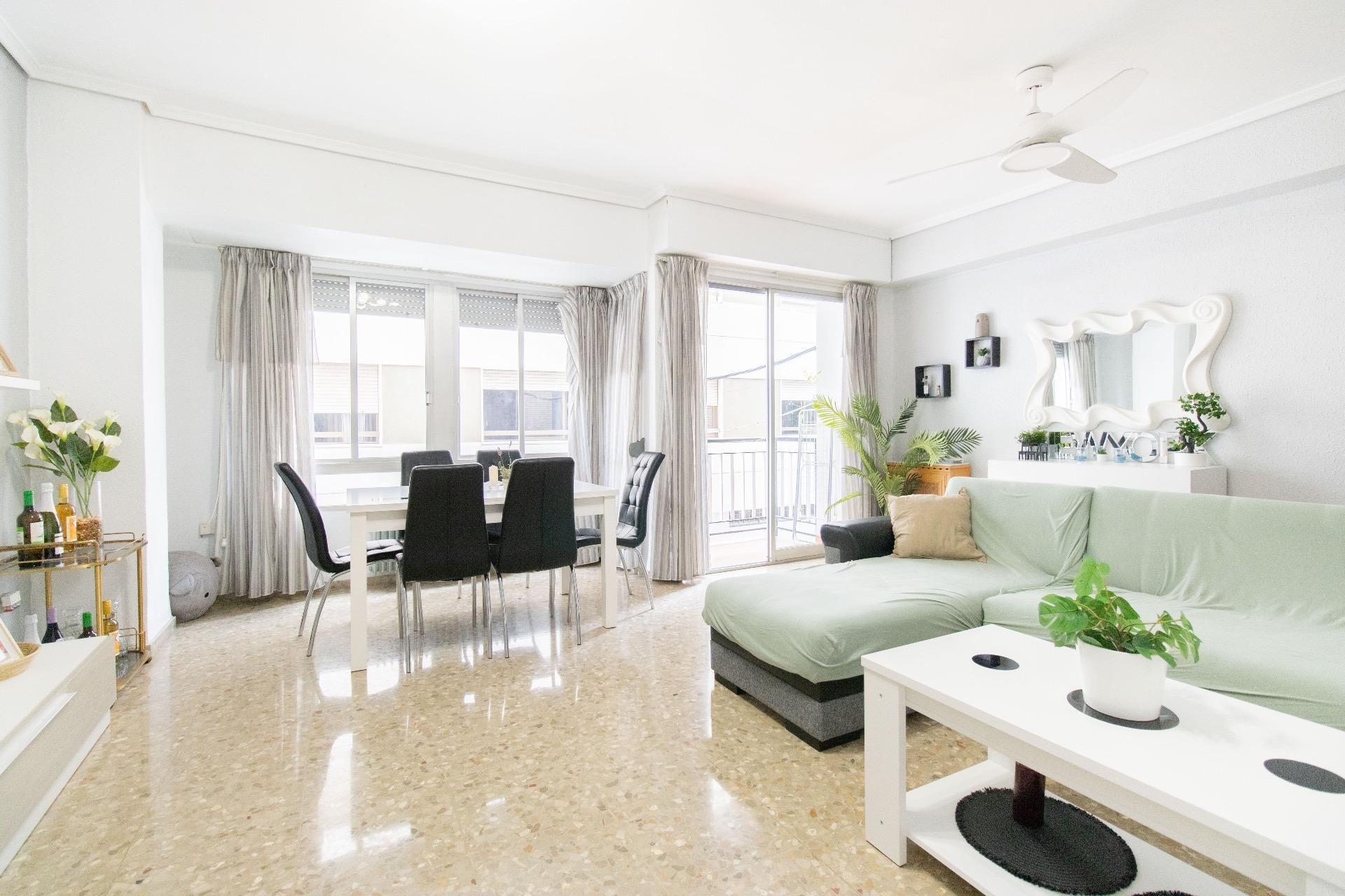 Living room of Apartment for sale in Burriana / Borriana  with Heating, Terrace and Balcony