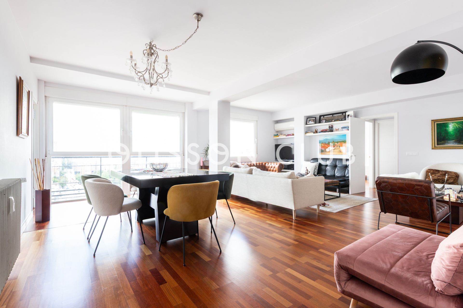 Living room of Flat for sale in  Madrid Capital  with Air Conditioner, Heating and Home automation