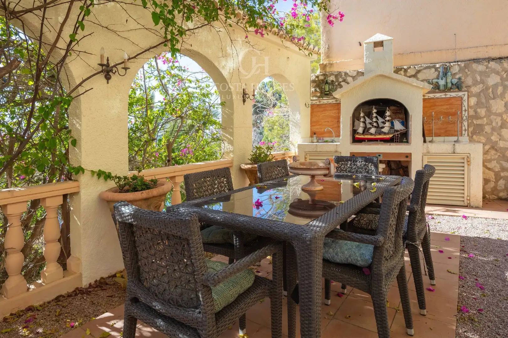 Terrasse von Haus oder Chalet zum Verkauf in Jávea / Xàbia mit Klimaanlage, Privatgarten und Terrasse