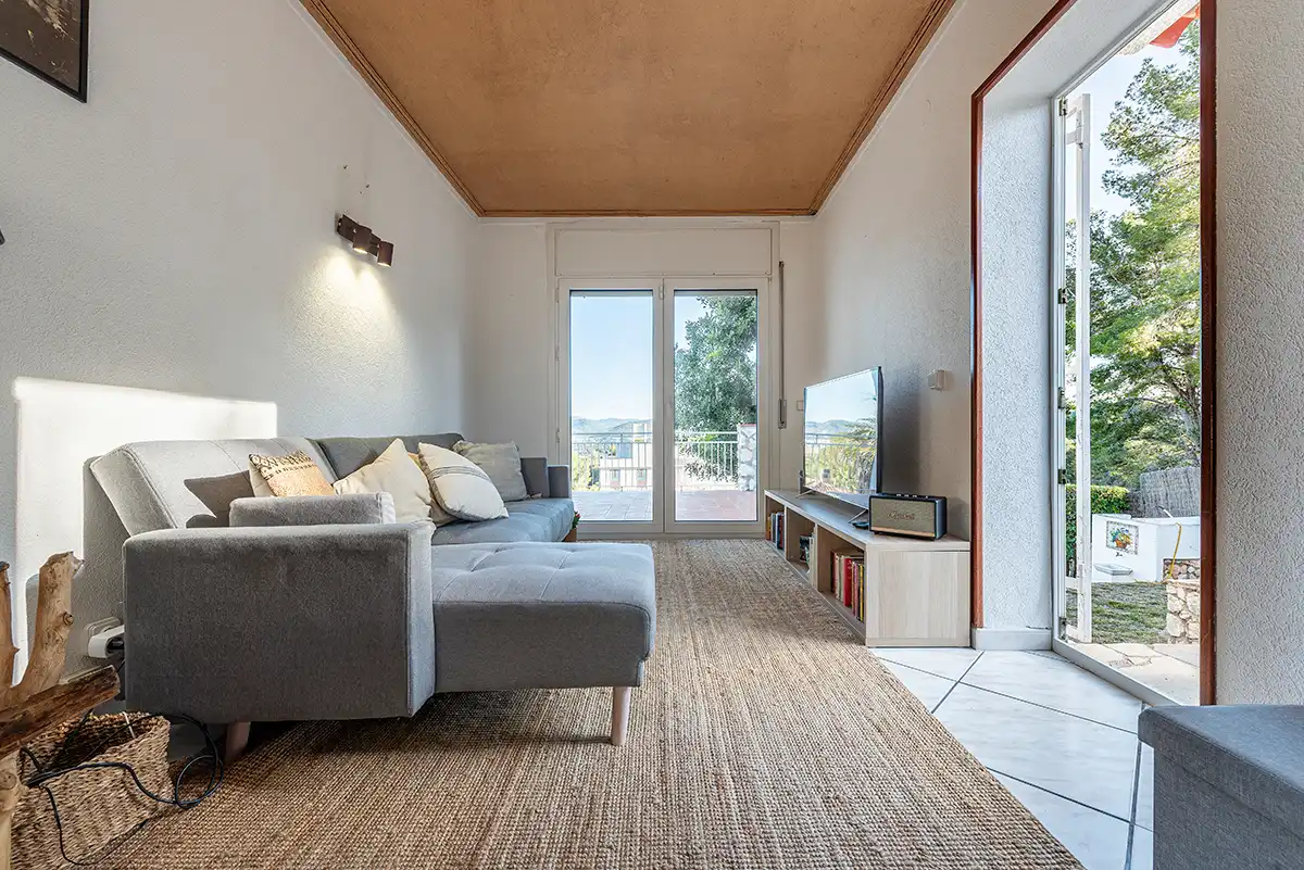 Living room of Houses for sale in Sant Pere de Ribes  with Heating, Terrace and Swimming Pool