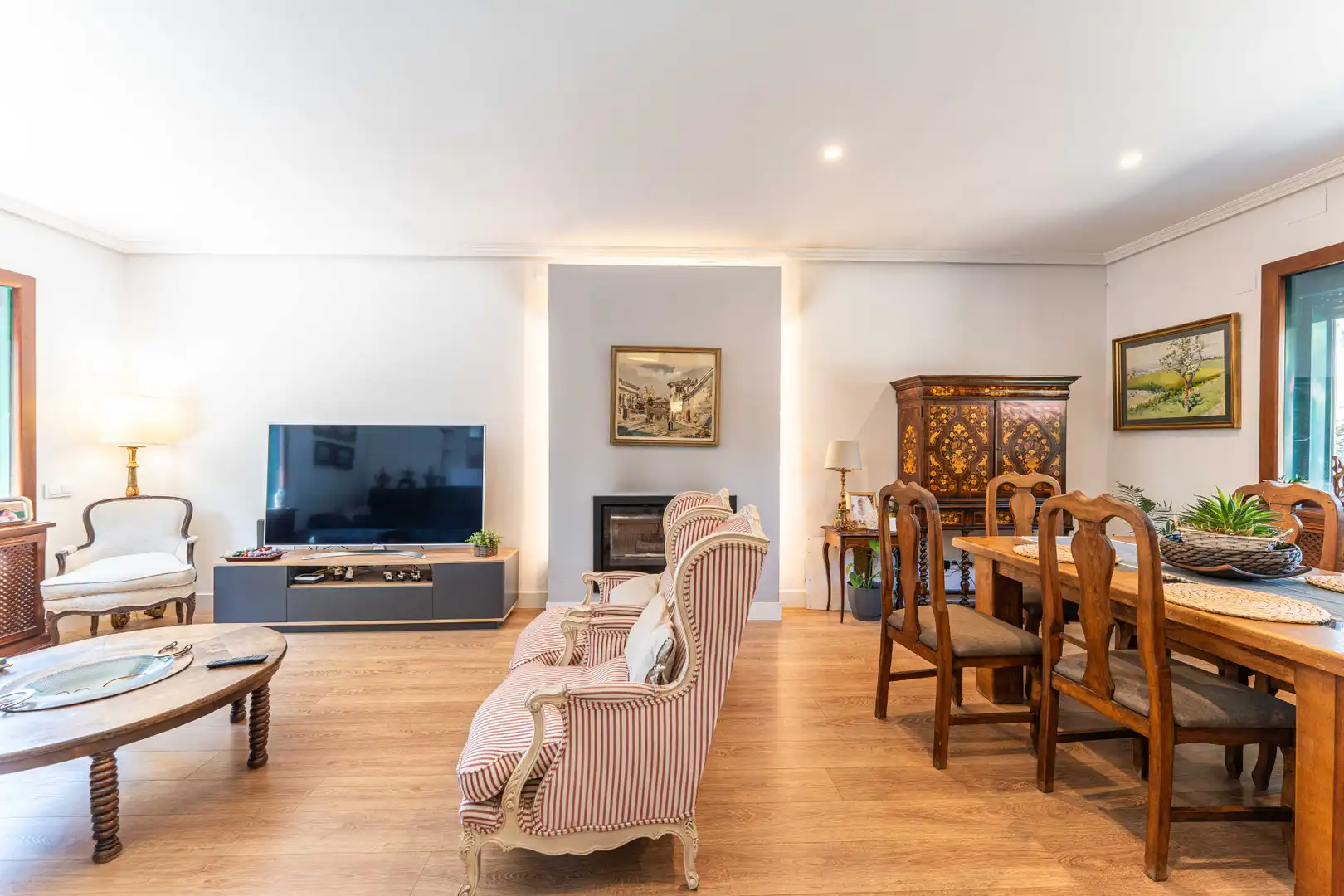 Sala d'estar de Casa o xalet en venda en Alpedrete amb Calefacció, Jardí privat i Terrassa