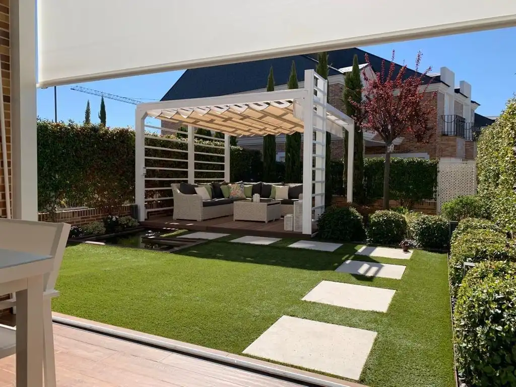 Terrace of Detached homes for rent in Boadilla del Monte  with Air Conditioner, Heating and Private garden