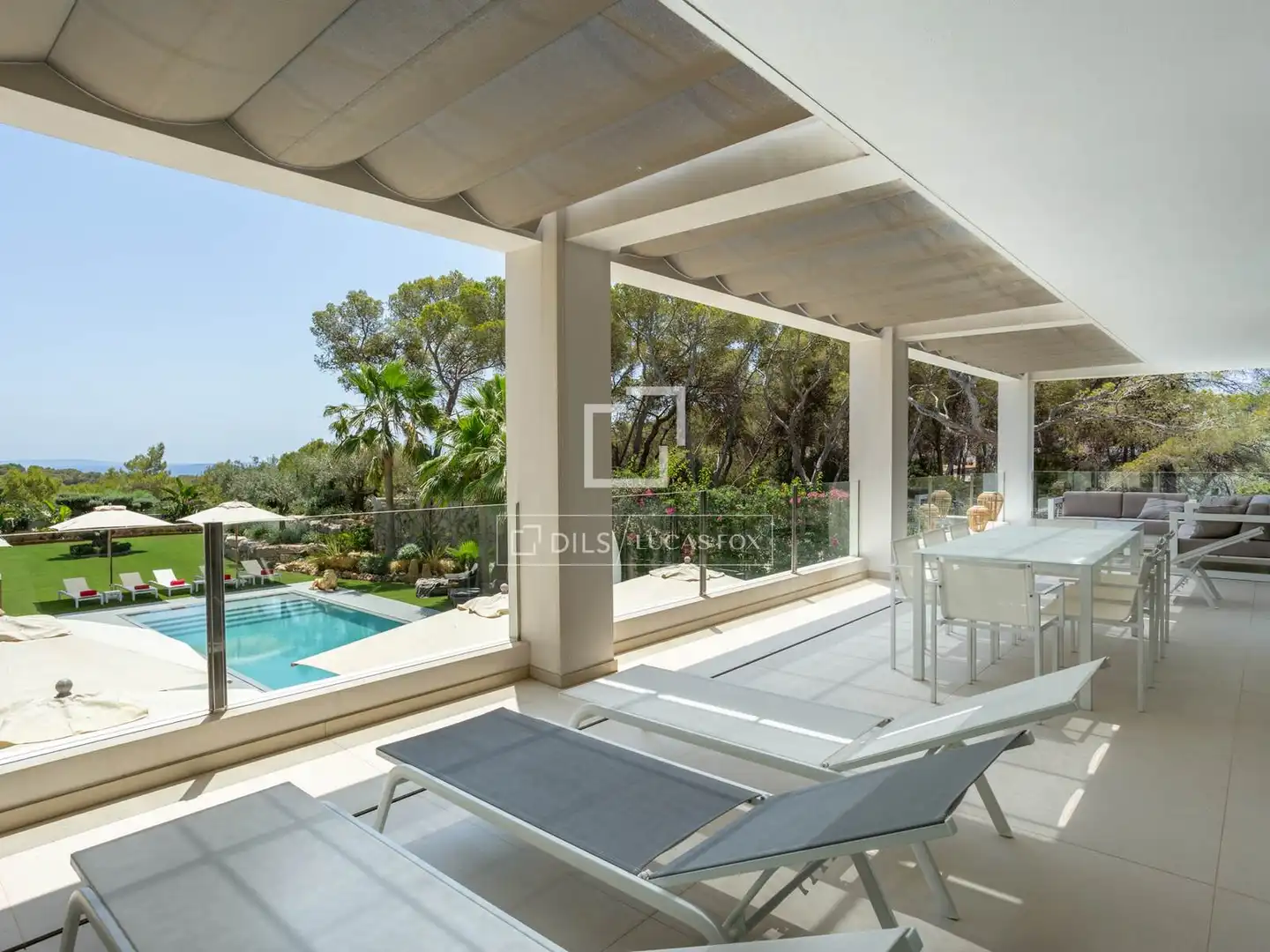 Terraza de Casa o chalet en venta en Santa Eulària des Riu con Aire acondicionado, Calefacción y Jardín privado