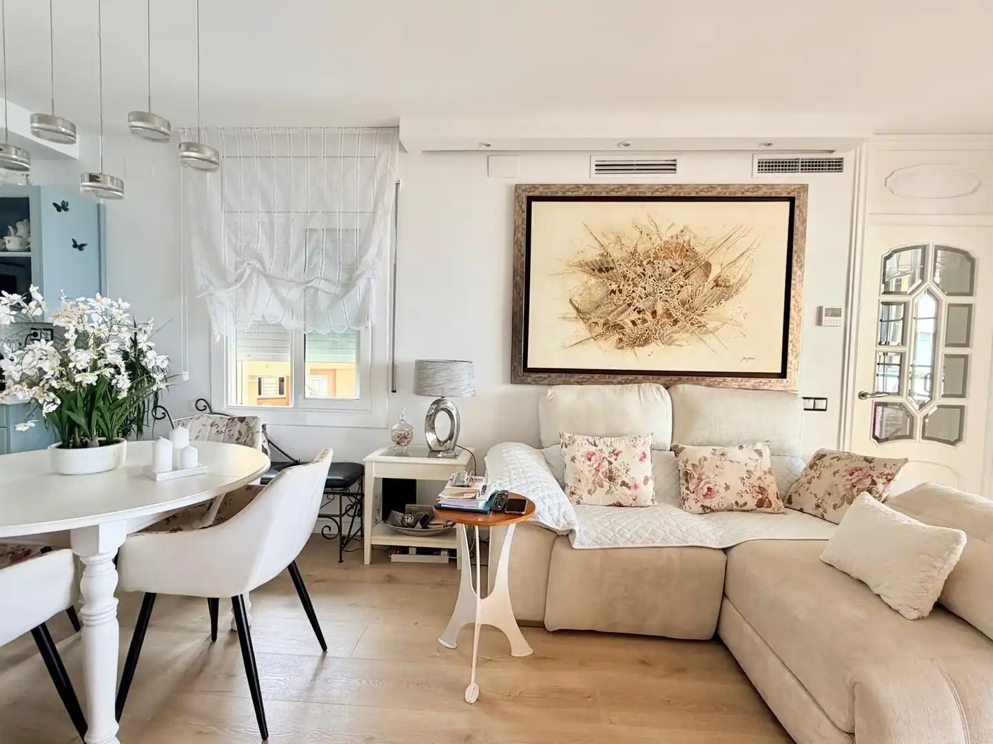 Wohnzimmer von Wohnung zum Verkauf in Cunit mit Klimaanlage, Heizung und Terrasse