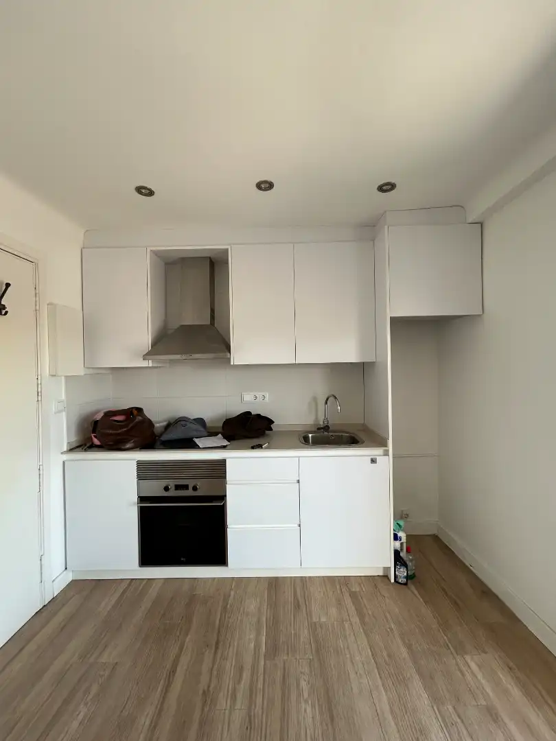 Cocina de Apartamento de alquiler en Barcelona con Aire acondicionado, Calefacción y Terraza