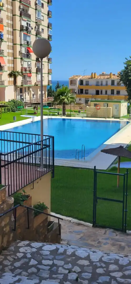Piscina de Estudi de lloguer en Benalmádena amb Aire condicionat, Moblat i Rentadora
