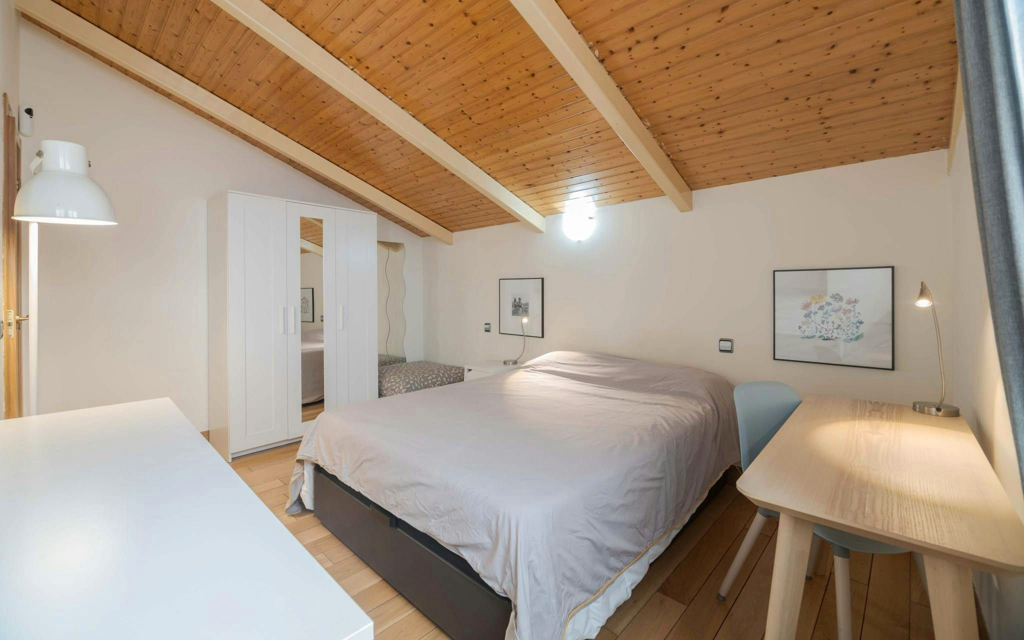 Bedroom of Flat to rent in  Madrid Capital  with Air Conditioner, Heating and Furnished