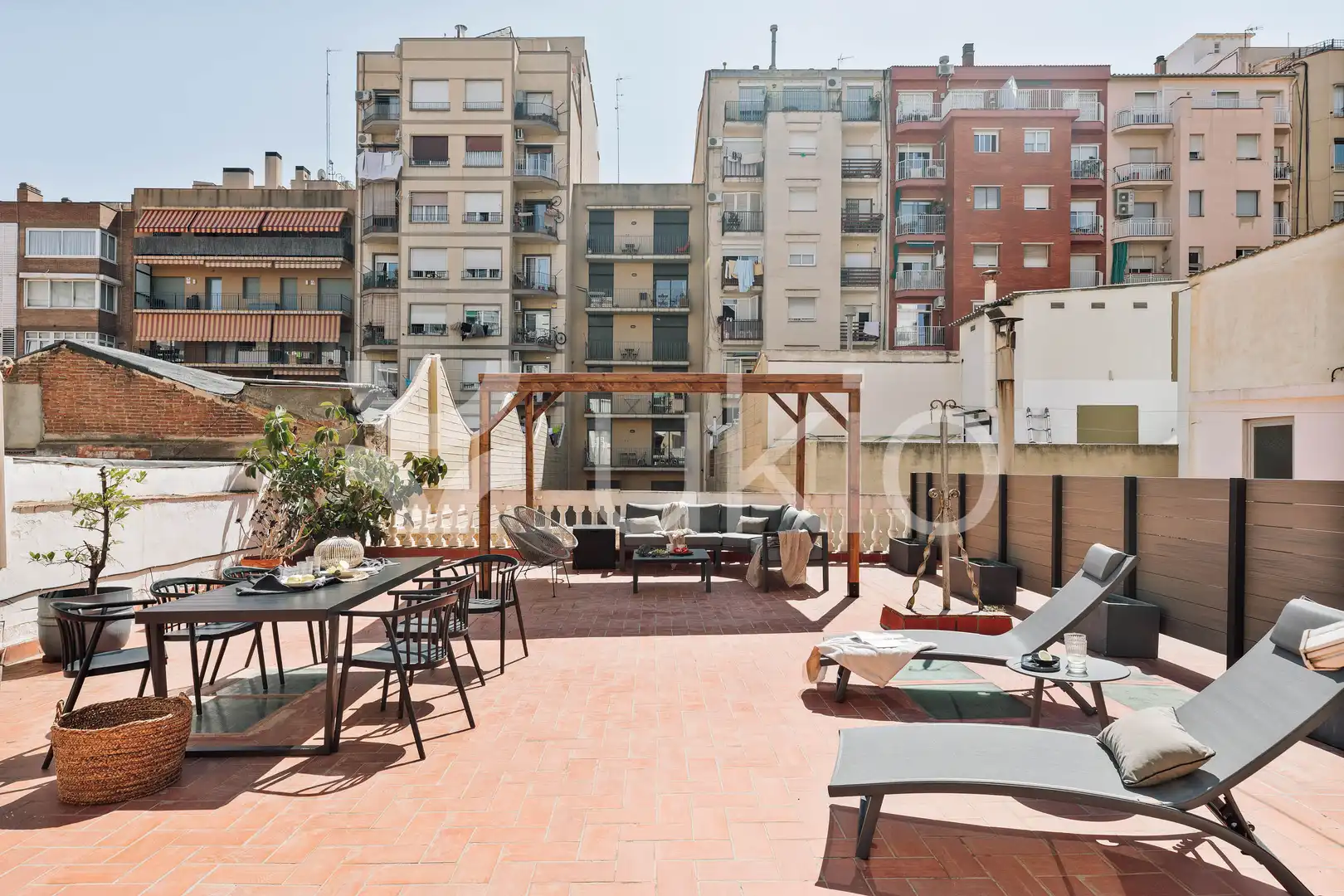 Terrace of Apartments for rent in Barcelona  with Air Conditioner, Heating and Terrace