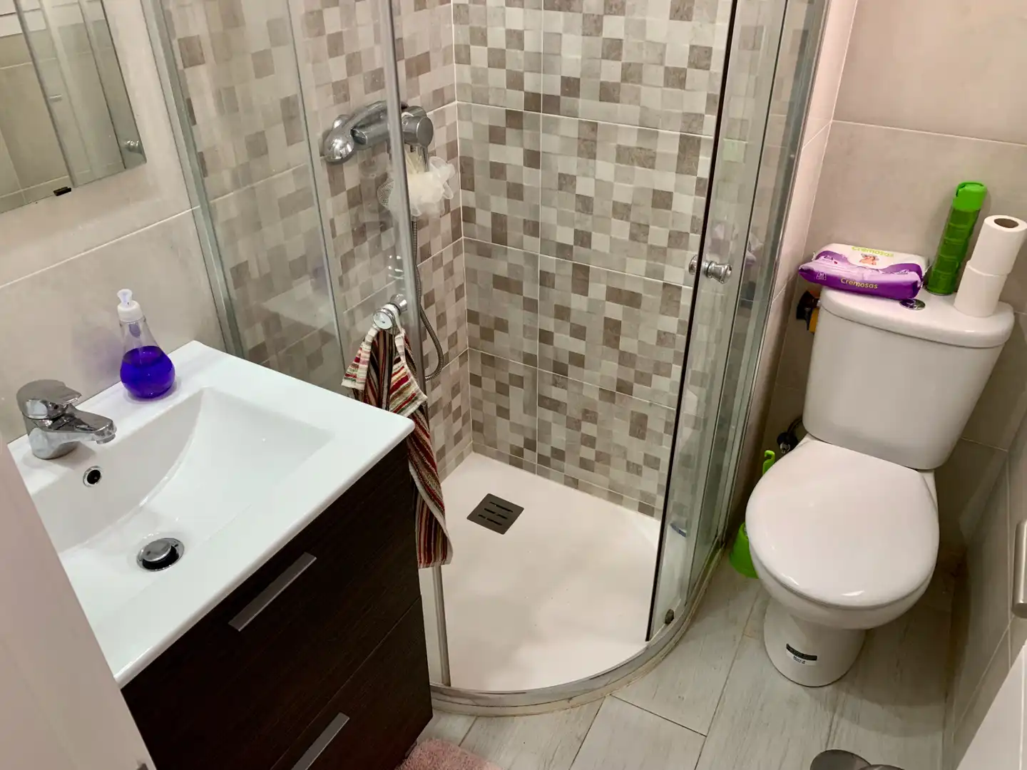Bathroom of Flat for rent in Granada  with Air Conditioner, Heating and Parquet flooring