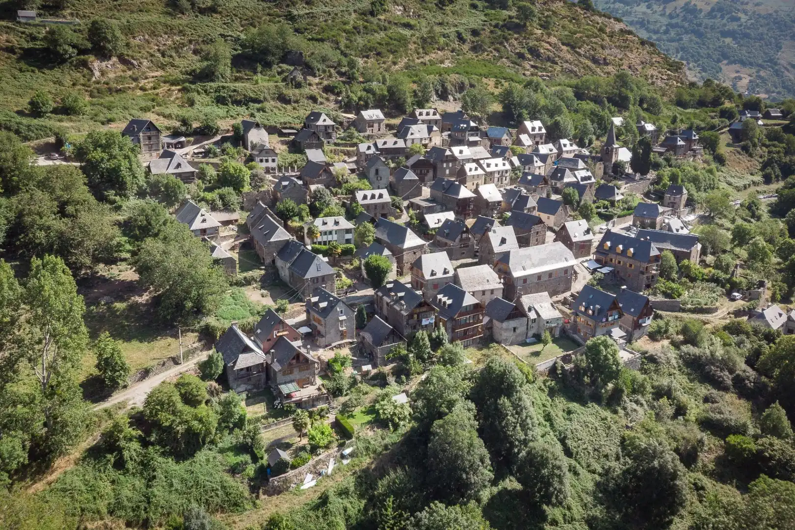 Vista exterior de Casa o chalet en venta en Bausen con Calefacción, Jardín privado y Terraza