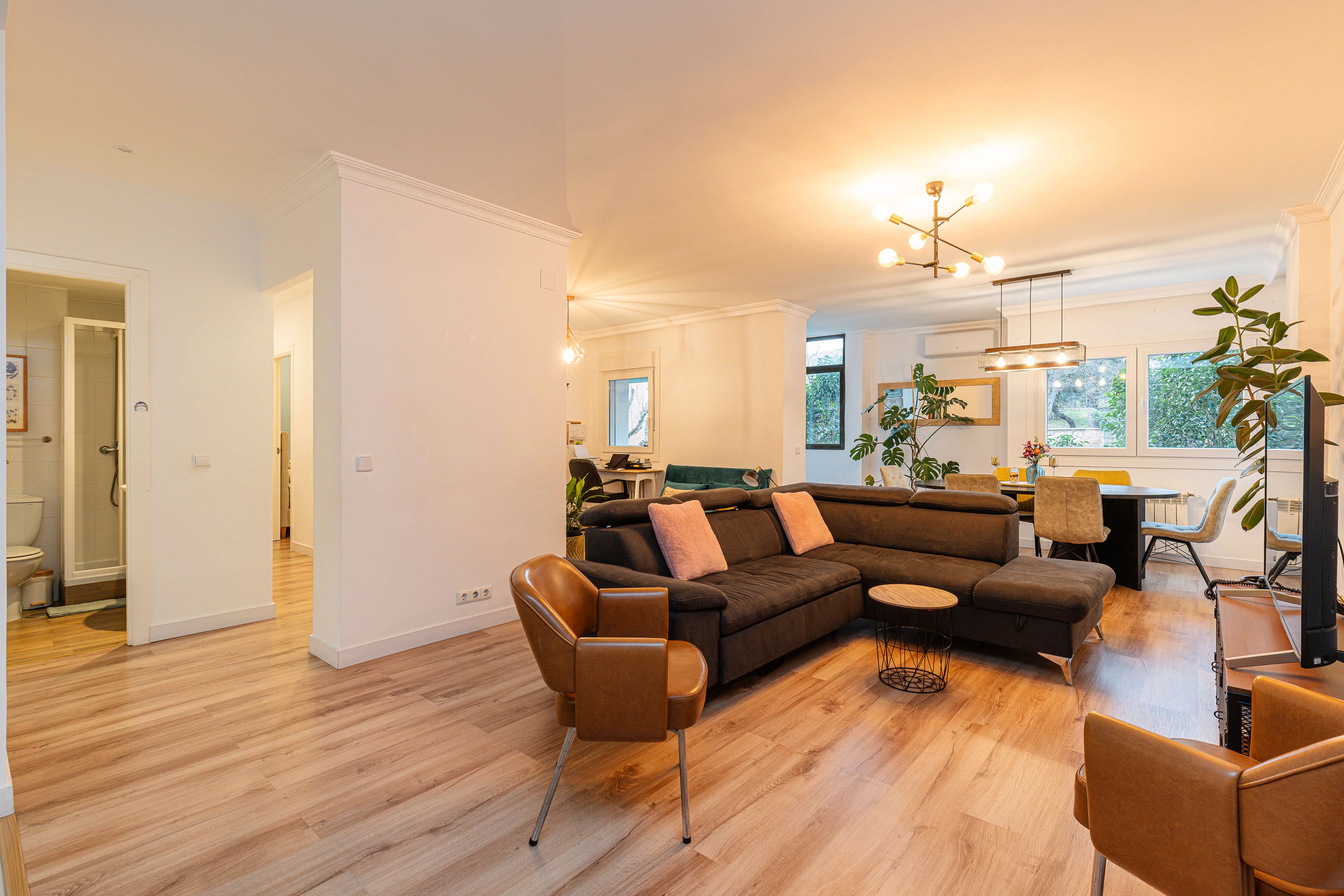 Living room of Apartment for sale in  Madrid Capital  with Air Conditioner, Heating and Terrace