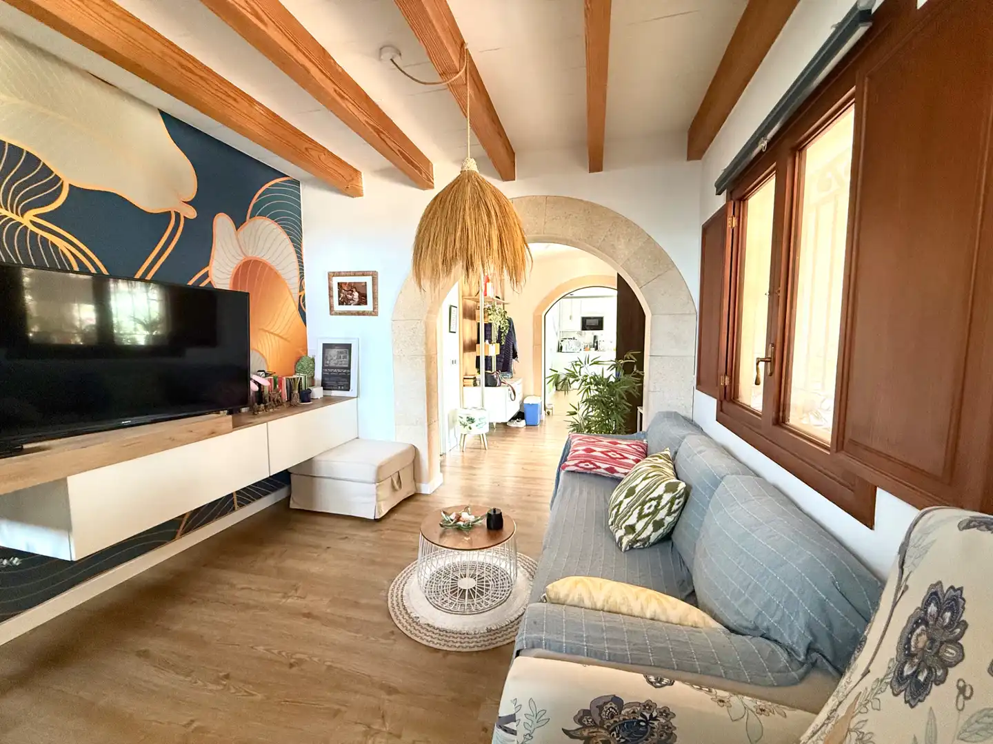 Living room of Houses for sale in Llucmajor  with Air Conditioner, Heating and Private garden