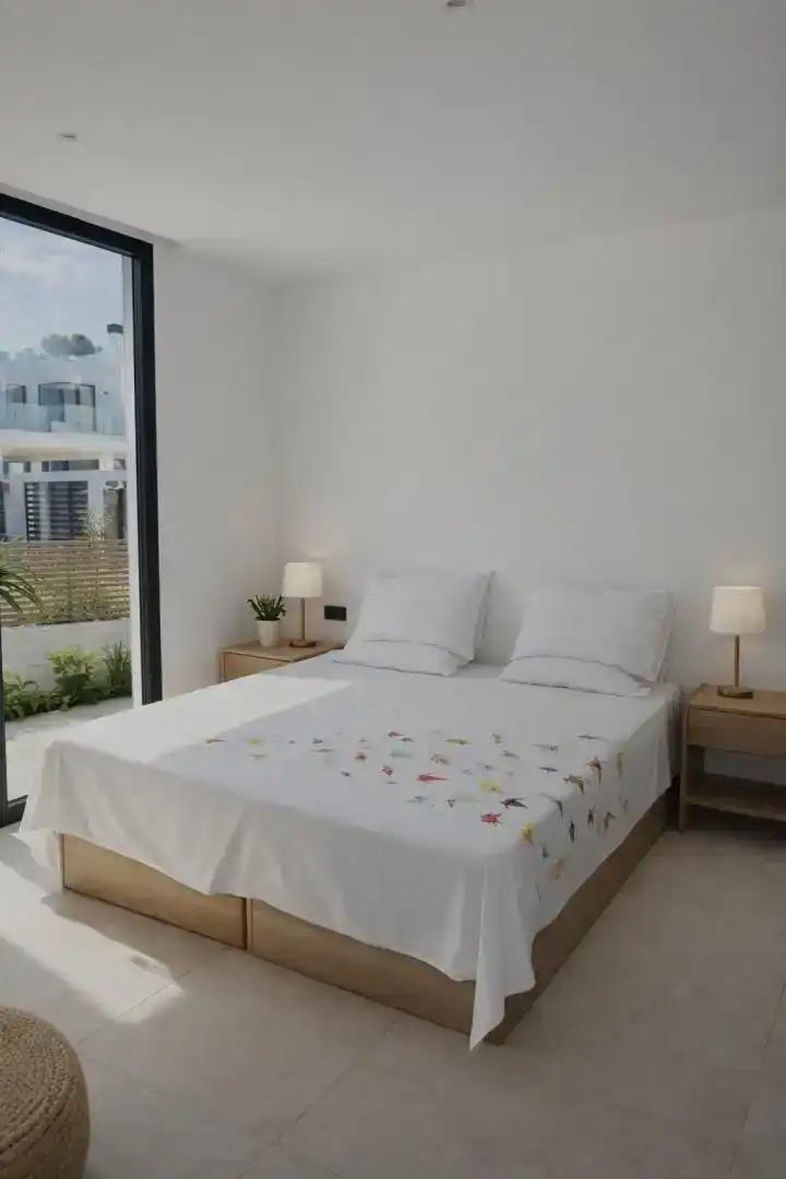 Dormitori de Casa o xalet de lloguer en Sant Josep de sa Talaia amb Aire condicionat, Jardí privat i Traster