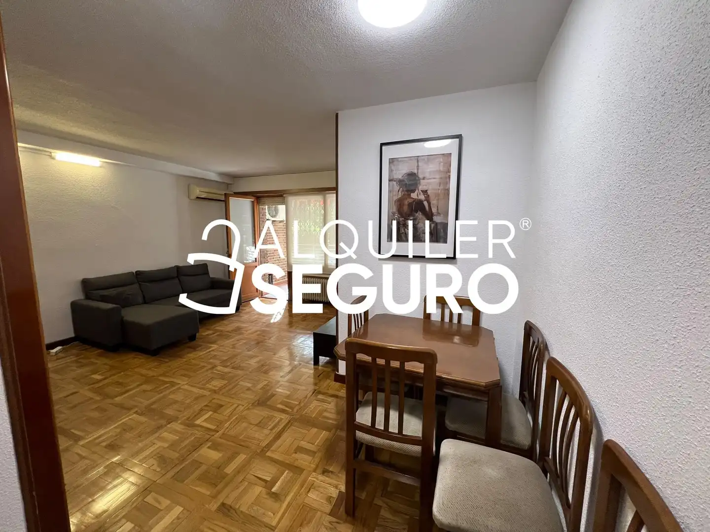 Sala de estar de Piso de alquiler en Madrid con Aire acondicionado, Calefacción y Terraza