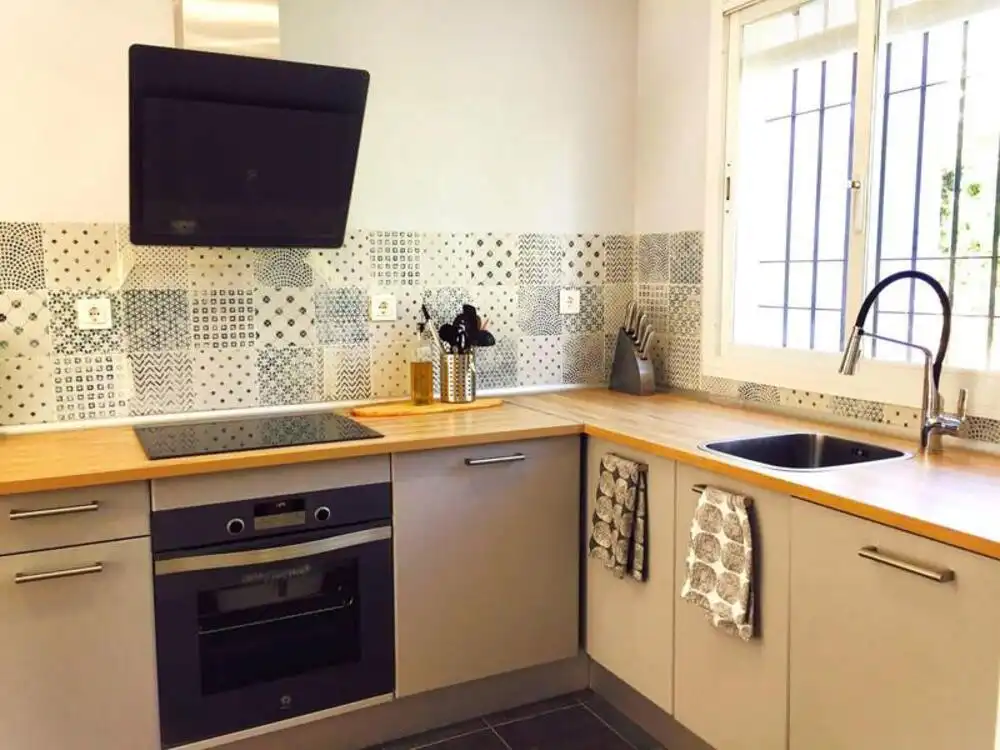 Kitchen of Attic for rent in Marbella  with Air Conditioner, Terrace and Swimming Pool