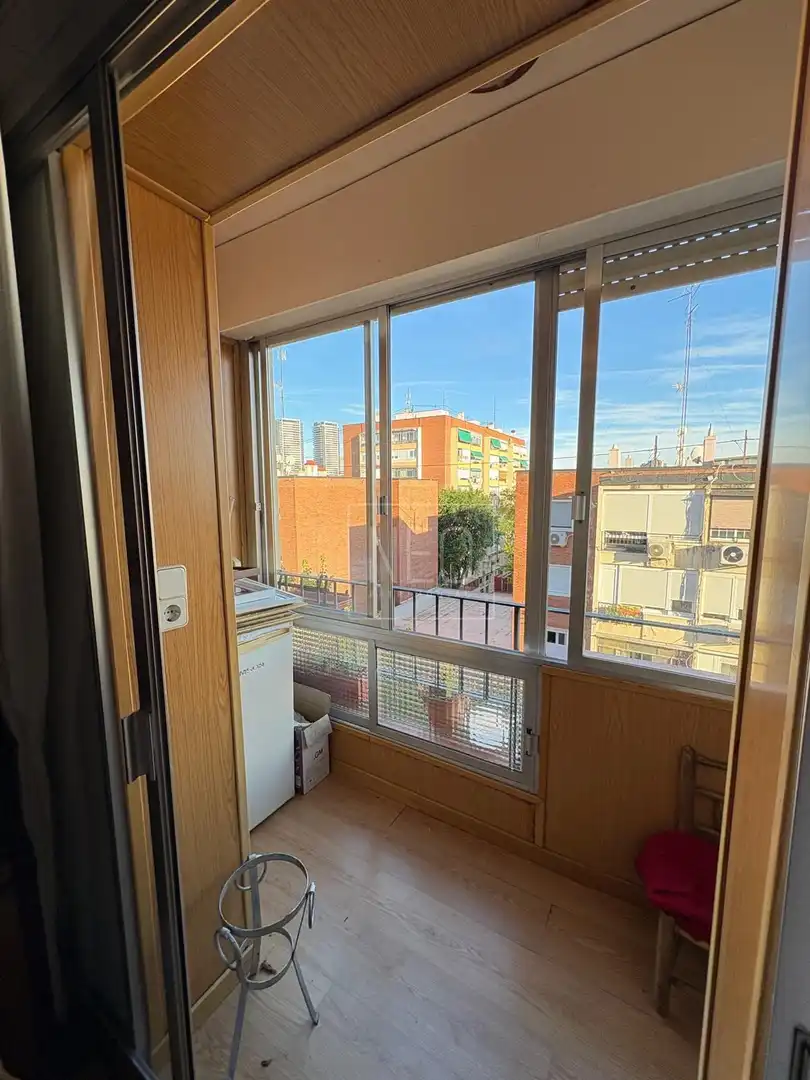 Balcony of Flat for sale in Madrid  with Air Conditioner, Heating and Parquet flooring