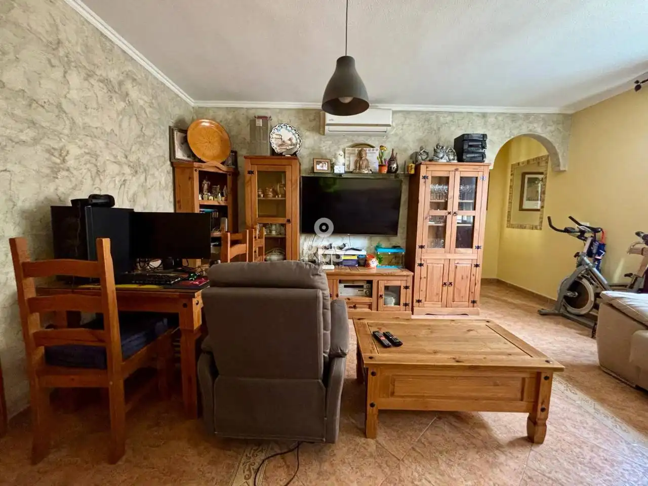 Sala de estar de Piso en venta en Mazarrón con Terraza, Trastero y Amueblado