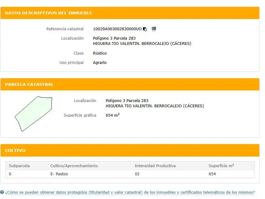 Jardín de Terreno en venta en Berrocalejo