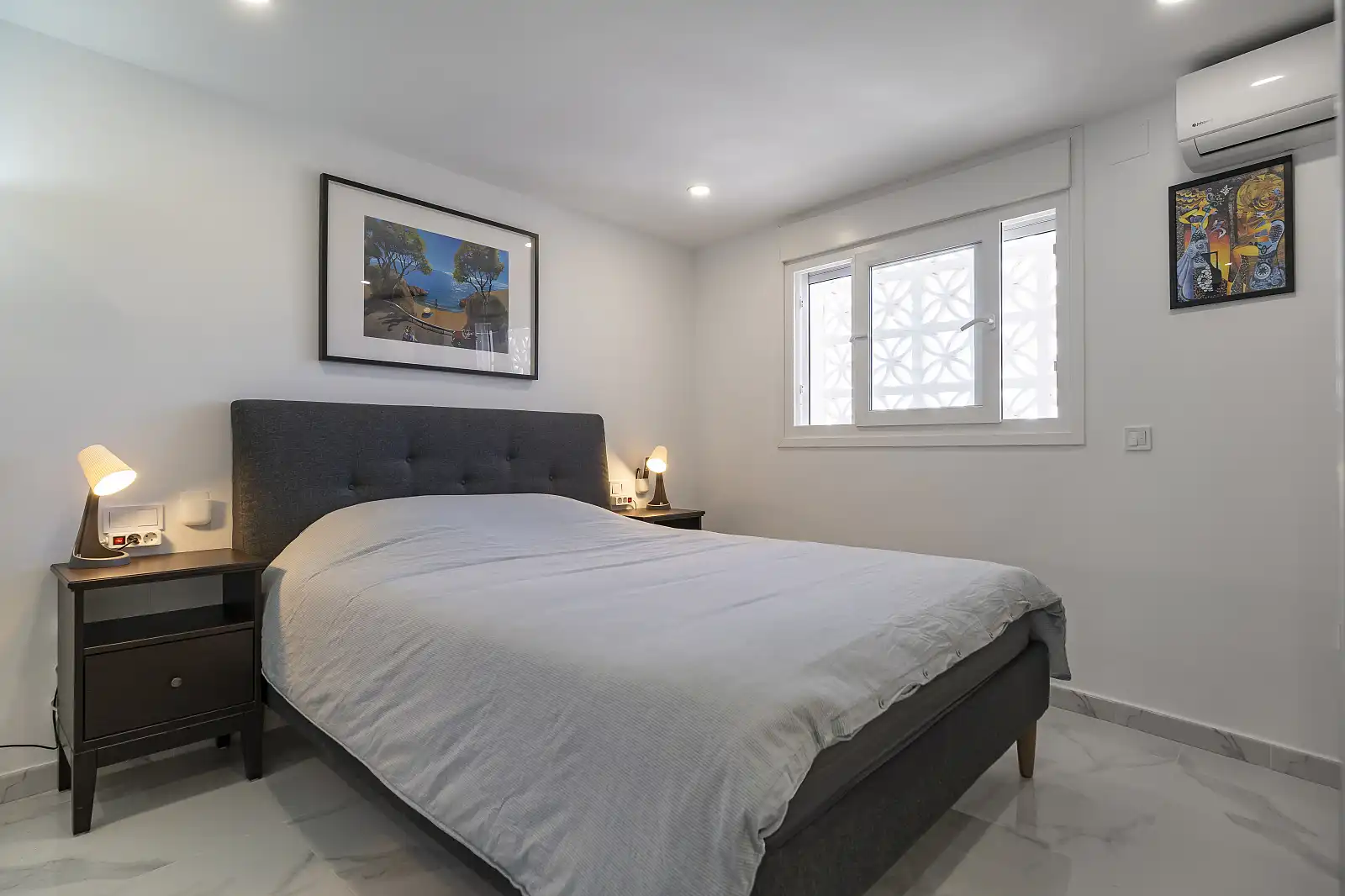 Bedroom of Houses for sale in Benalmádena  with Air Conditioner, Terrace and Swimming Pool
