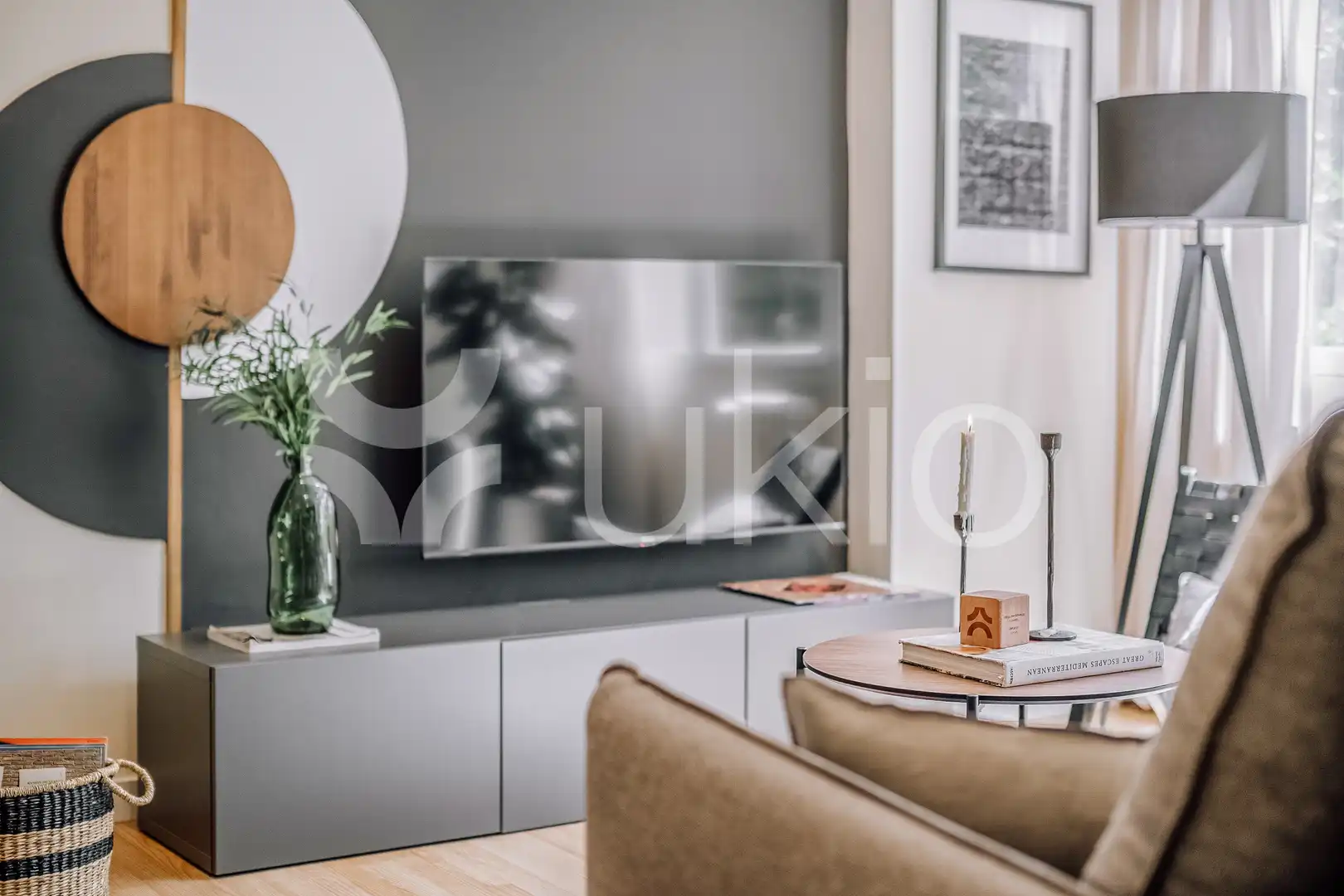 Sala de estar de Apartamento de alquiler en Madrid con Aire acondicionado, Calefacción y Amueblado