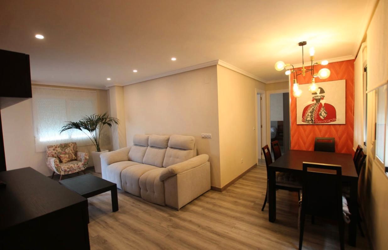 Sala d'estar de Pis en venda en Alcanar amb Aire condicionat, Terrassa i Moblat