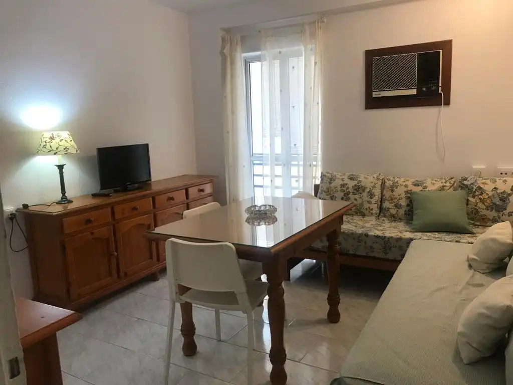 Sala d'estar de Pis de lloguer en Sevilla amb Aire condicionat i Moblat
