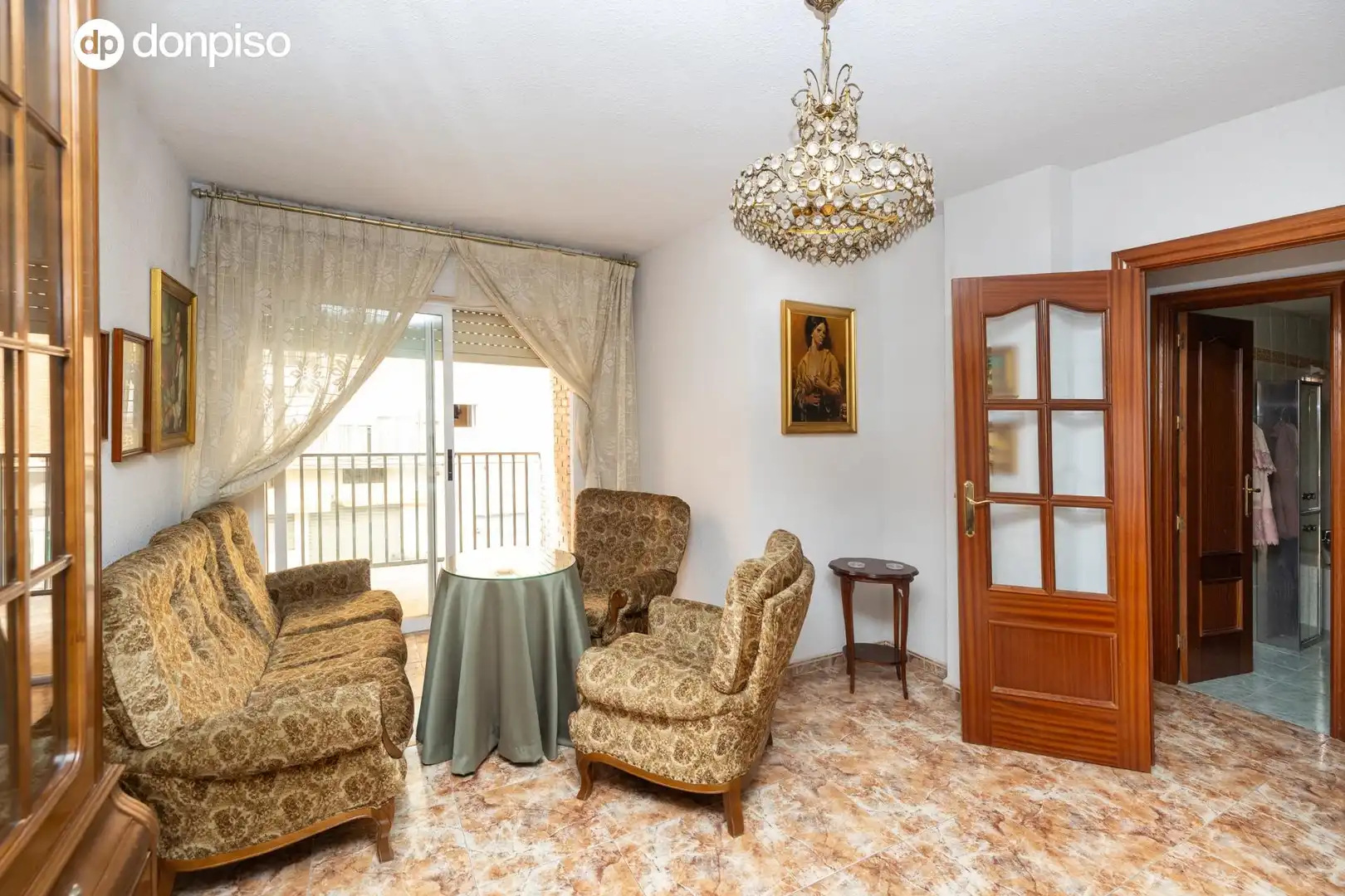Sala de estar de Piso en venta en Granada con Terraza y Amueblado