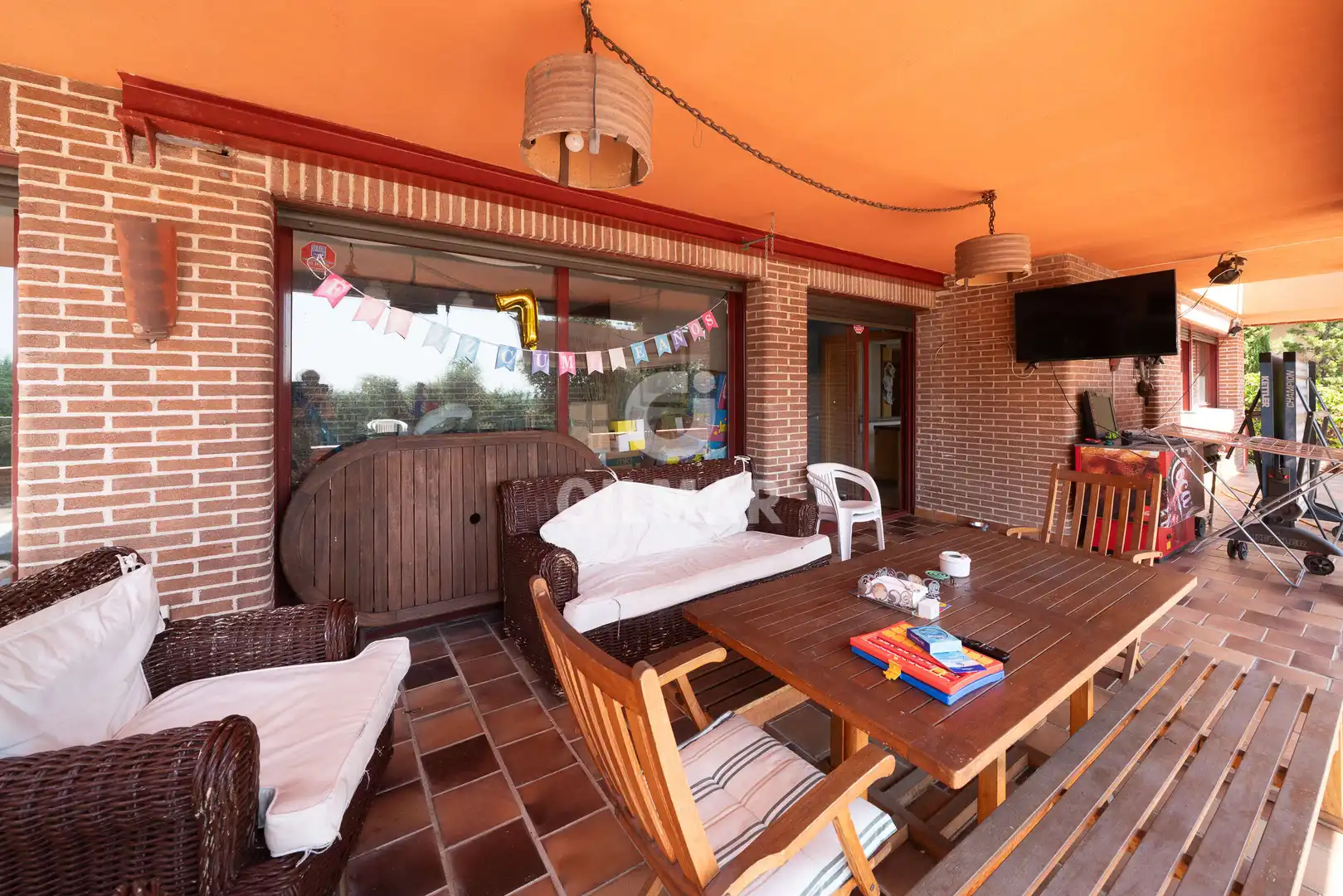 Terraza de Casa o chalet en venta en San Lorenzo de El Escorial con Calefacción, Jardín privado y Piscina