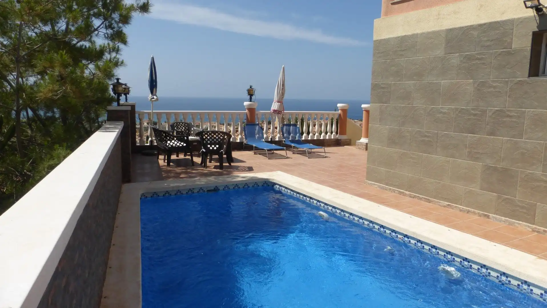 Piscina de Casa o xalet en venda en Mazarrón amb Aire condicionat, Terrassa i Piscina