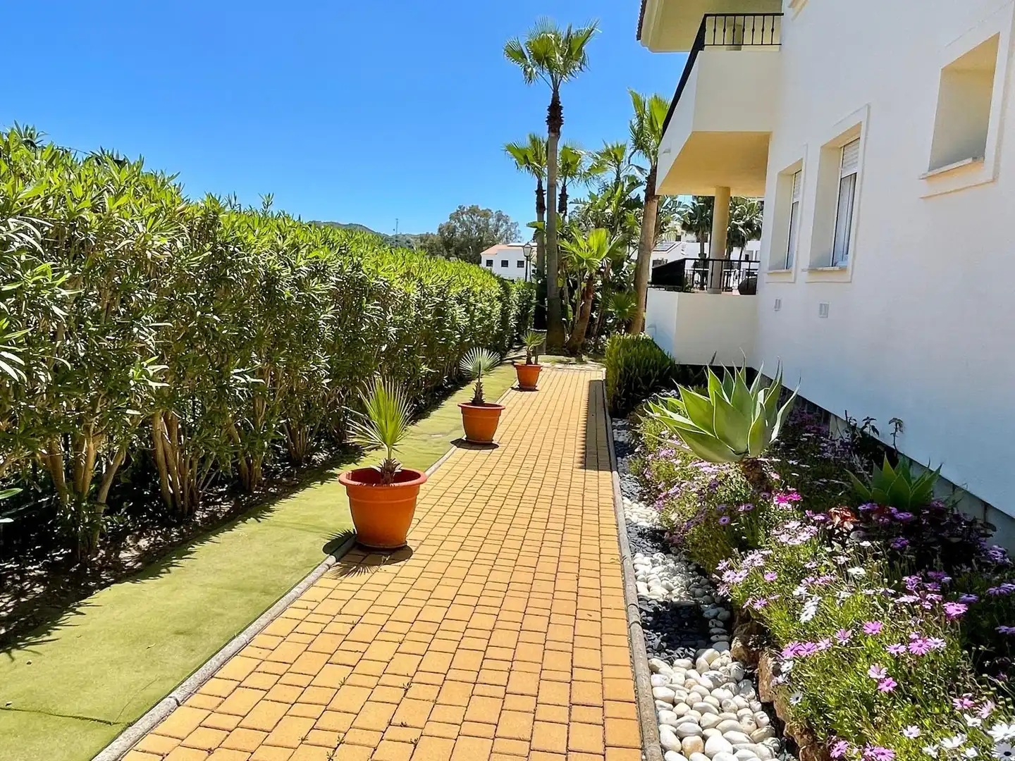 Terraza de Ático en venta en Mijas con Aire acondicionado, Calefacción y Jardín privado