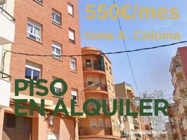 Flat with lift to rent in ANICETO COLOMA