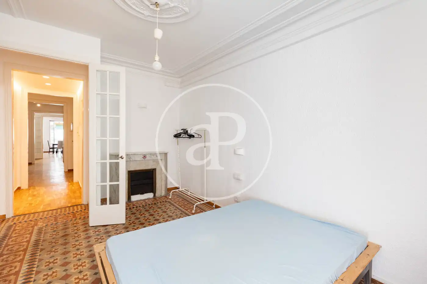 Schlafzimmer von Wohnung zur Miete in Barcelona mit Klimaanlage, Heizung und Möbliert