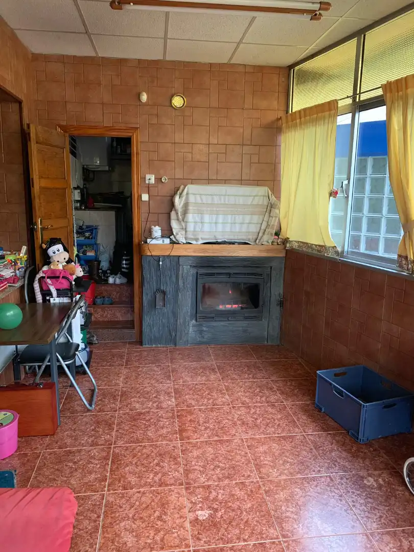Cocina de Casa o chalet en venta en Langreo con Calefacción, Parquet y Terraza
