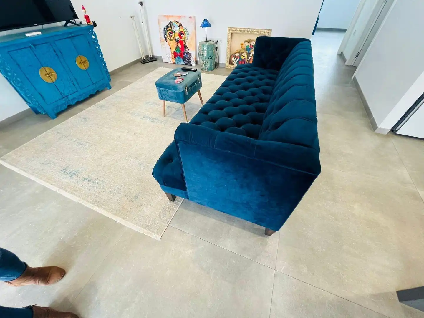 Sala de estar de Casa adosada en venta en L'Alfàs del Pi con Aire acondicionado, Calefacción y Jardín privado