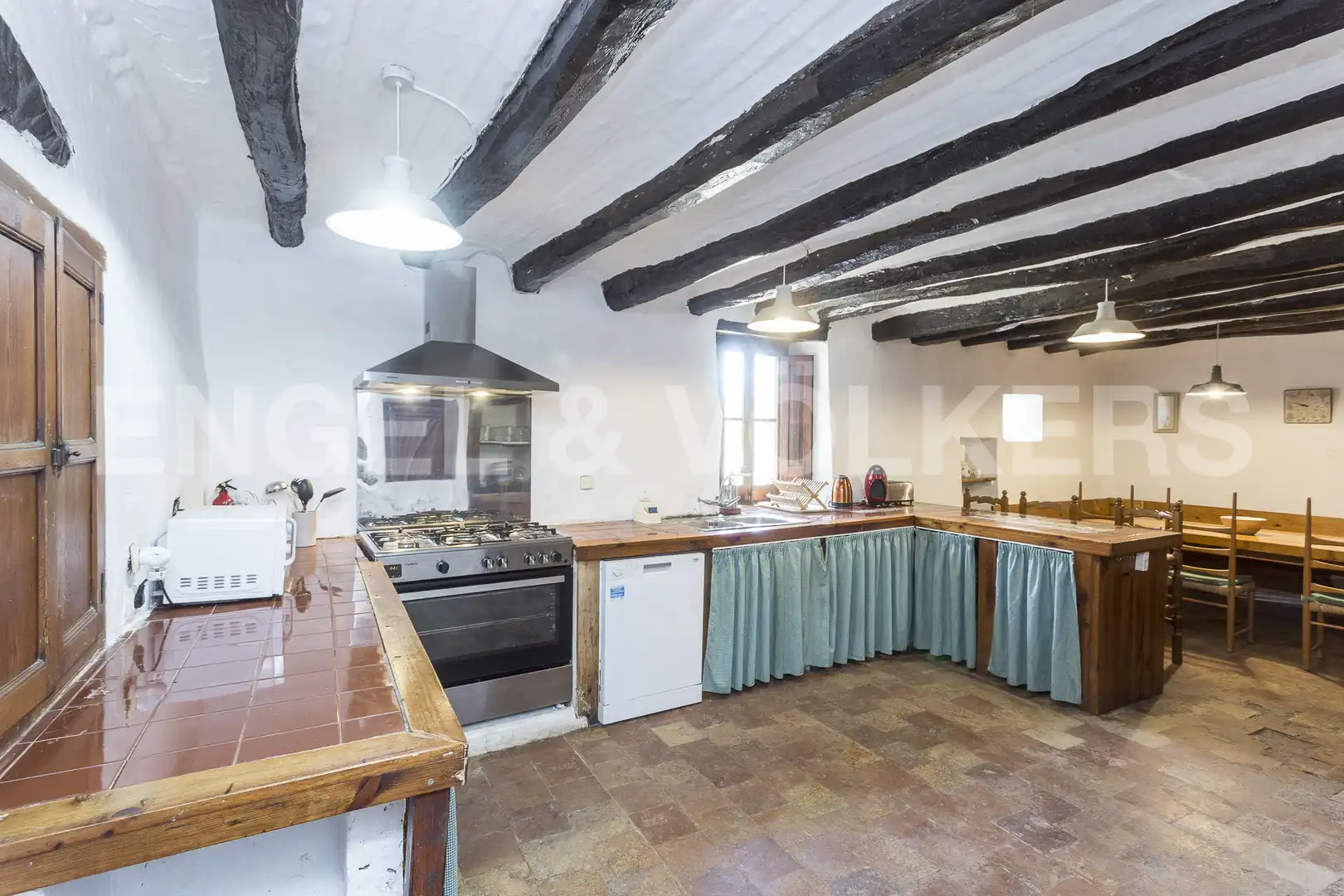 Cocina de Finca rústica en venta en Subirats con Calefacción, Jardín privado y Parquet