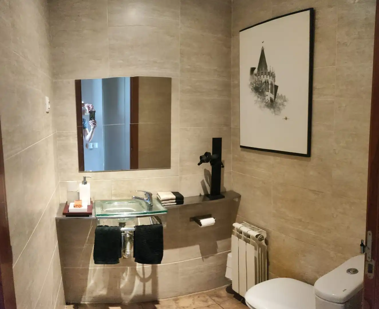 Baño de Casa adosada en venta en Les Borges Blanques con Aire acondicionado, Calefacción y Jardín privado