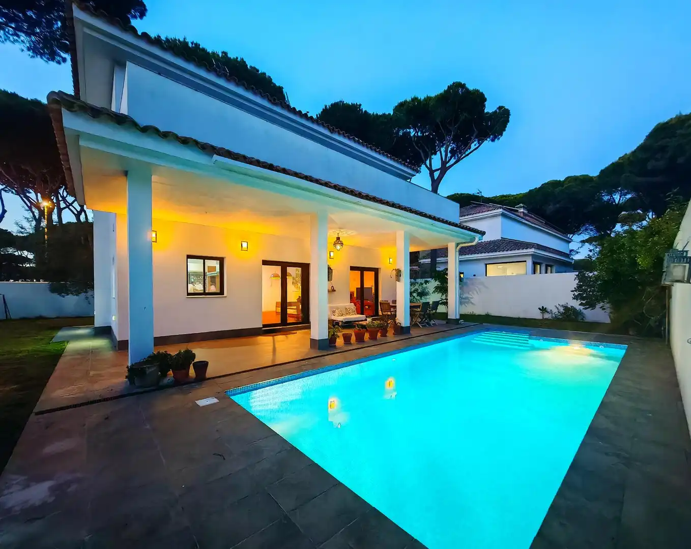 Piscina de Casa o chalet en venta en Chiclana de la Frontera con Aire acondicionado, Jardín privado y Terraza