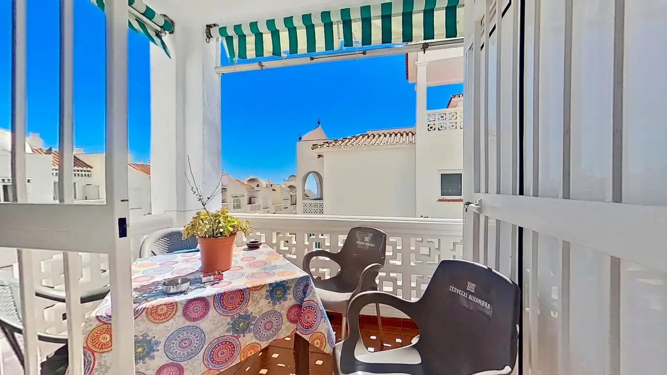 Terrasse von Wohnung zum Verkauf in Rincón de la Victoria mit Terrasse, Abstellraum und Gemeinschaftspool