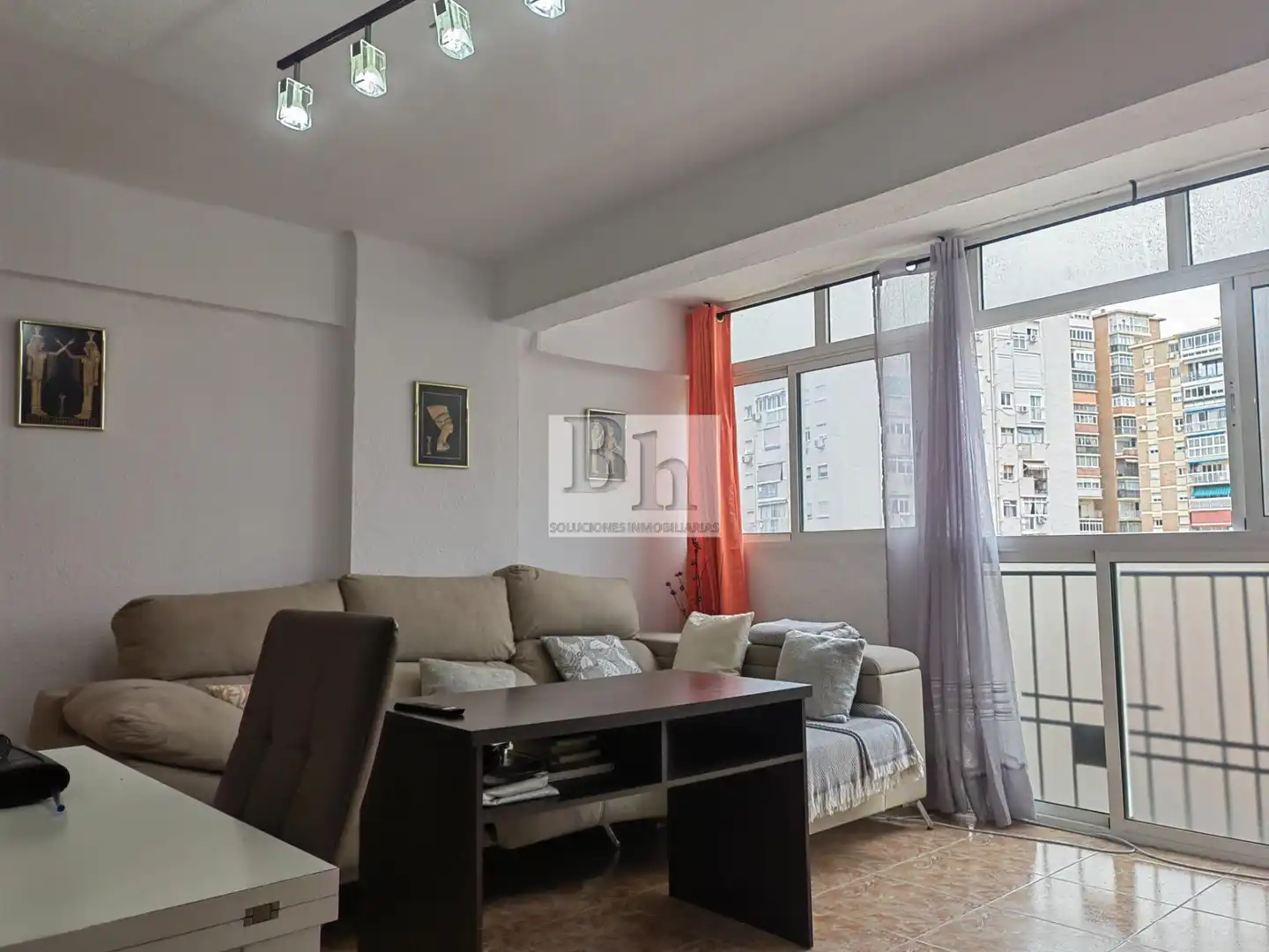 Sala d'estar de Pis en venda en Málaga Capital amb Aire condicionat i Terrassa