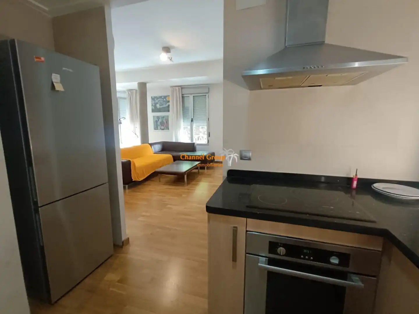 Cuina de Apartament de lloguer en Elche / Elx amb Aire condicionat, Moblat i Balcó