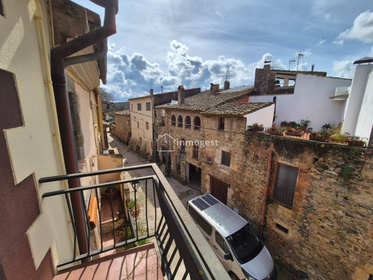 Exterior view of Flat for sale in Flaçà  with Heating, Private garden and Storage room