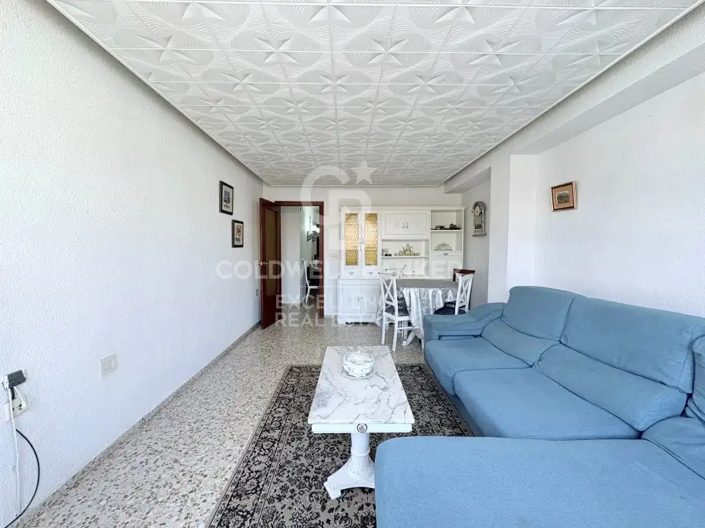 Sala de estar de Piso en venta en Castellón de la Plana / Castelló de la Plana con Aire acondicionado y Terraza