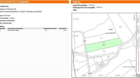Foto 3 de Terreno en venta en El Pinós / Pinoso, Alicante