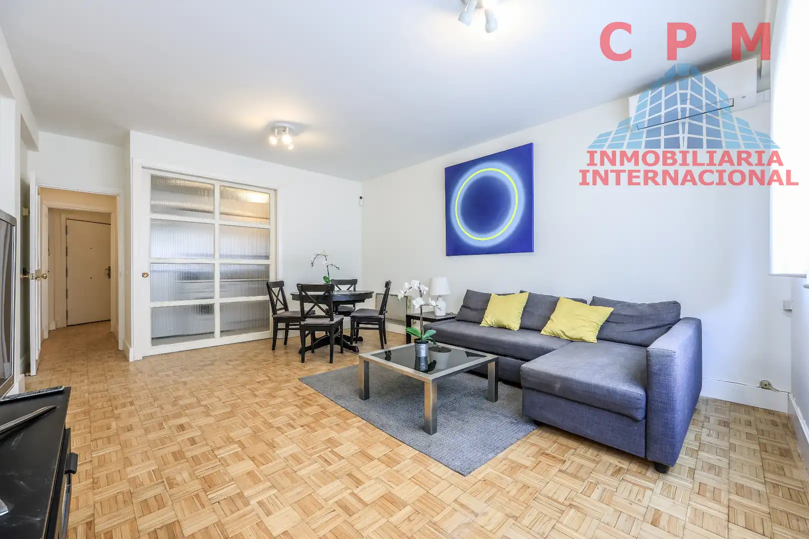 Sala de estar de Piso de alquiler en Madrid con Aire acondicionado, Calefacción y Parquet
