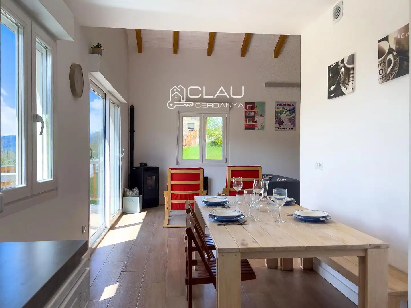Comedor de Casa adosada de alquiler en Saillagouse con Calefacción, Jardín privado y Terraza
