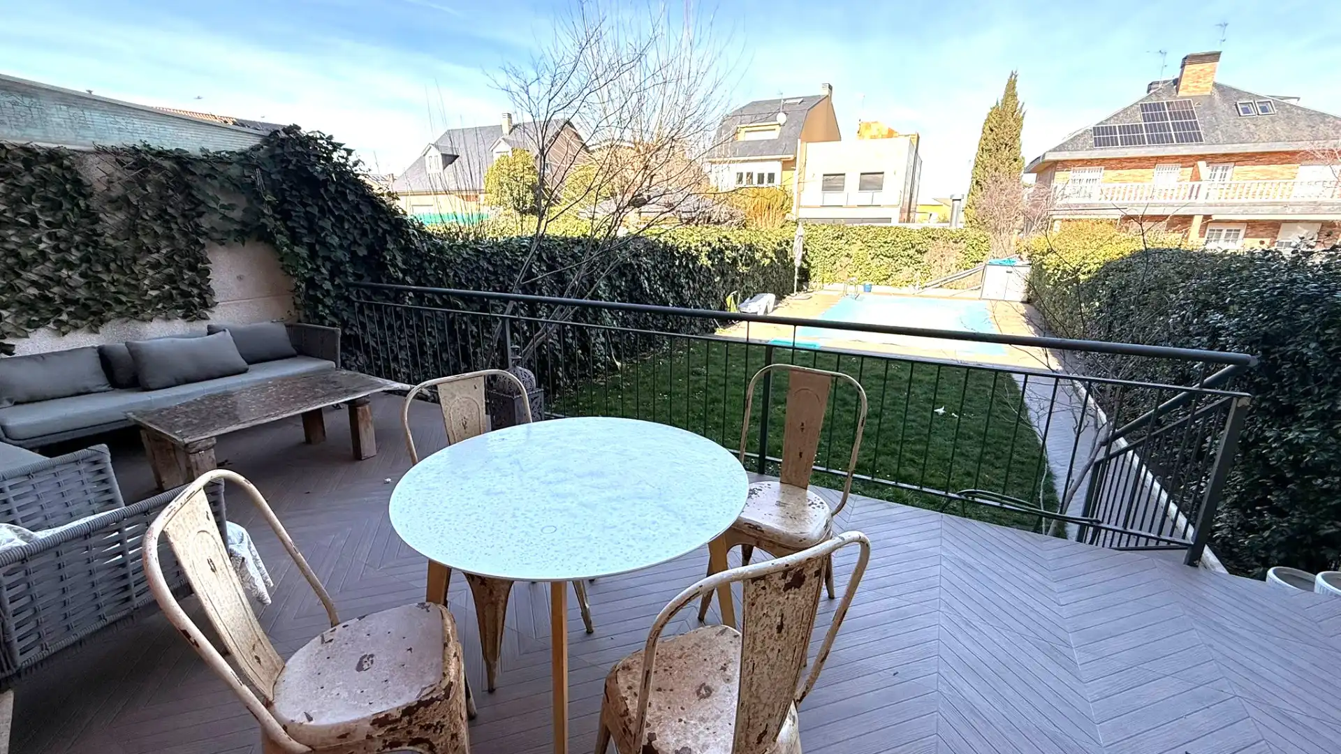 Terraza de Casa o chalet en venta en Madrid con Aire acondicionado, Calefacción y Jardín privado