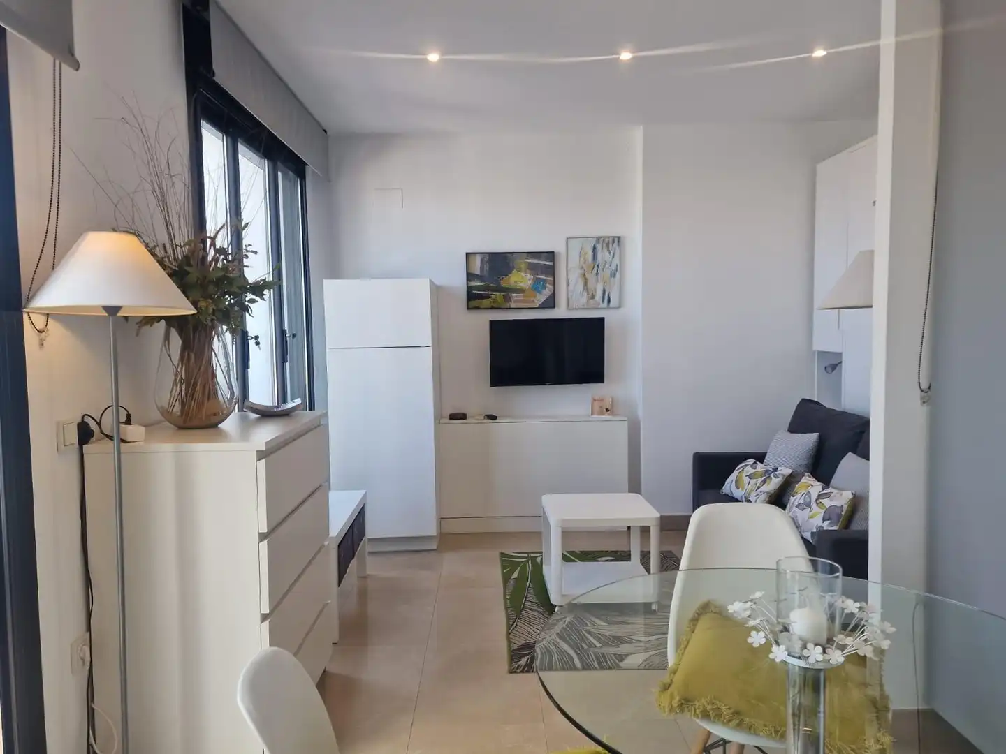 Sala d'estar de Loft de lloguer en Valencia amb Aire condicionat, Terrassa i Traster