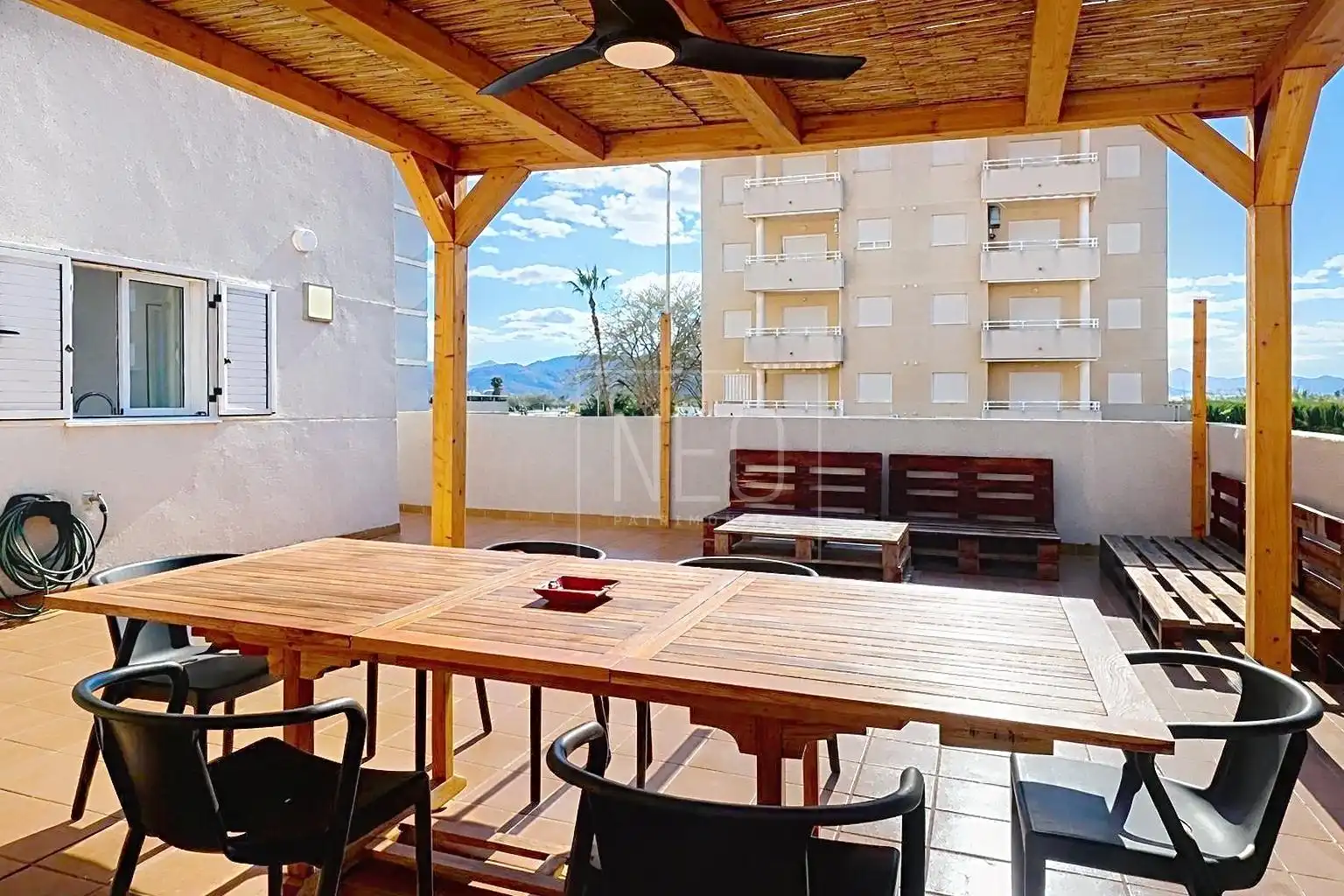 Terrasse von Wohnung zum Verkauf in Piles mit Klimaanlage, Heizung und Terrasse