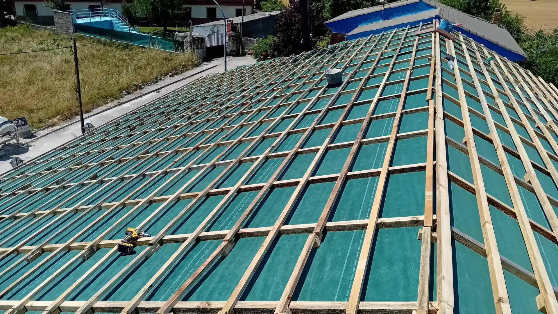Terraza de Finca rústica en venta en Adrados con Jardín privado, Parquet y Trastero