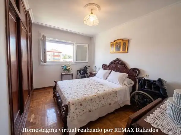 Bedroom of Flat for sale in Vigo   with Heating, Storage room and Balcony